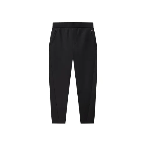 FILA Heritage Knitted Sweatpants Men's Jet Black