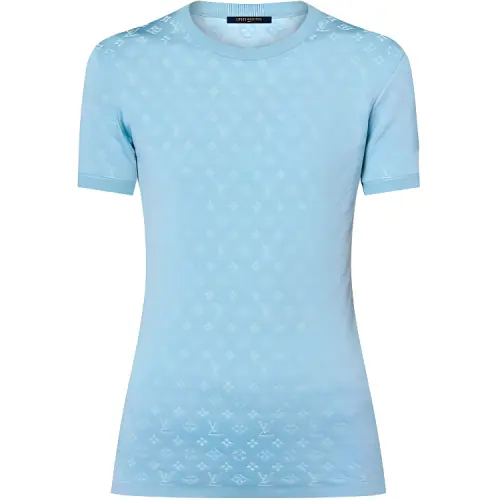 LOUIS VUITTON SS24 Knitwear Women's Light Blue