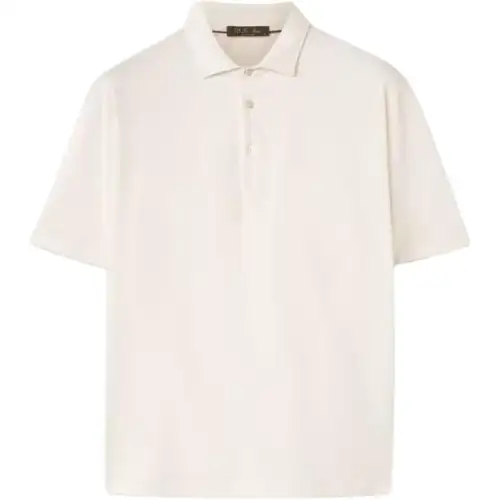 Loro Piana Assabu Polo Shirt Polo Shirt Men's White