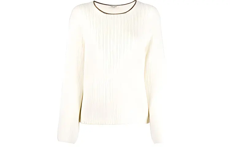 SAINT LAURENT Loose Fit Sweater Women's White