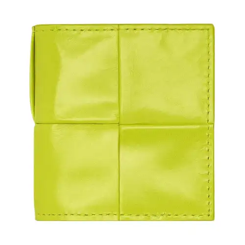 Bottega Veneta Calfskin Wallet Men's Bright Yellow