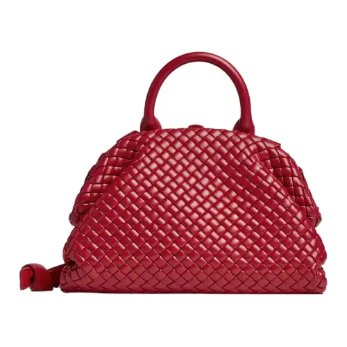 Bottega Veneta Handle Intrecciato Top Handle Small Apple Candy