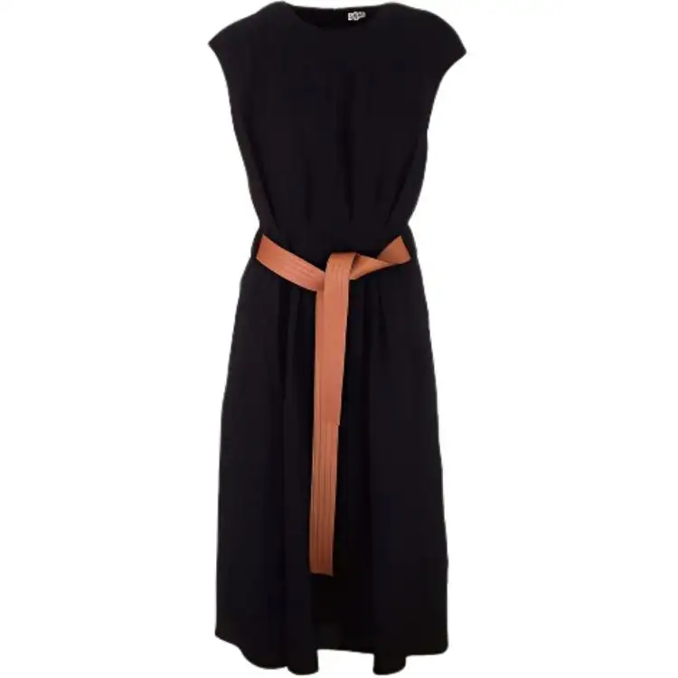 LOEWE Sleeveless Dresses Women's Black Crew Neck Moderate