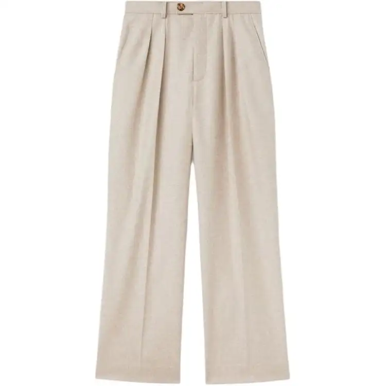 Loro Piana Yurik Trousers Casual Pants Women's Khaki