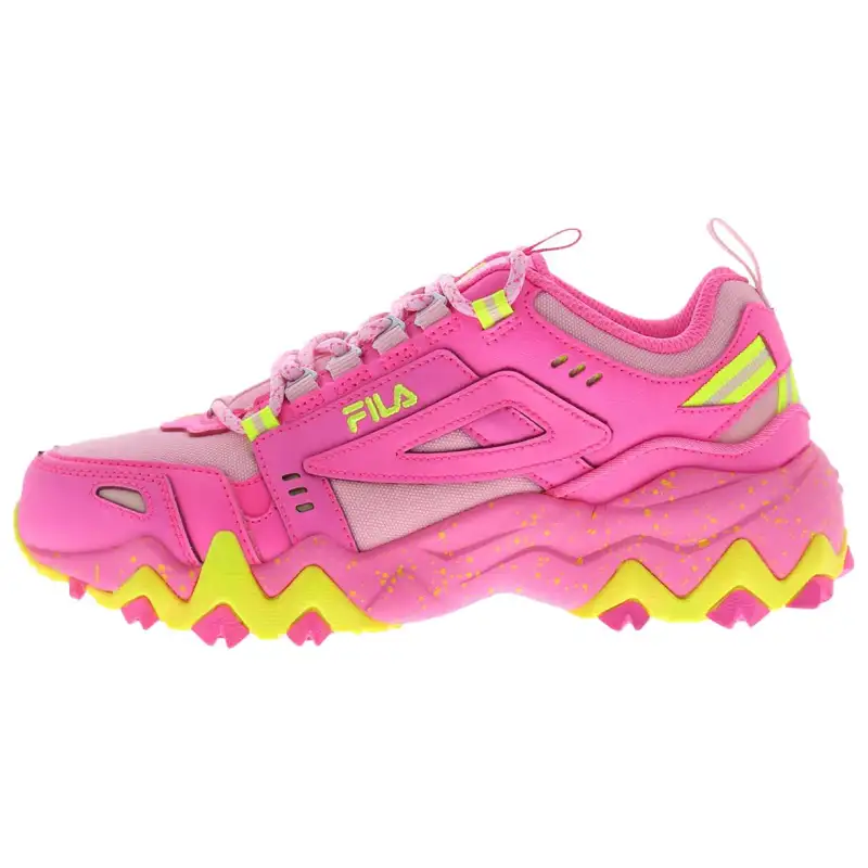 FILA Oakmont Trail Pink Yellow Yellow Women's