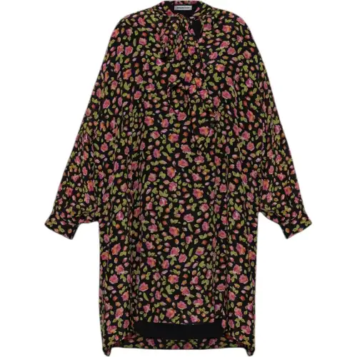 Balenciaga Long Sleeved Dress Women's Multicolor