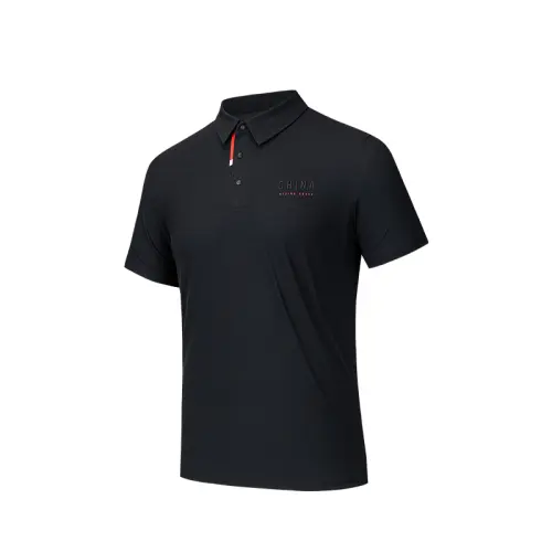 Anta Variety Training Collection Polo Shirt Men's Basic Black