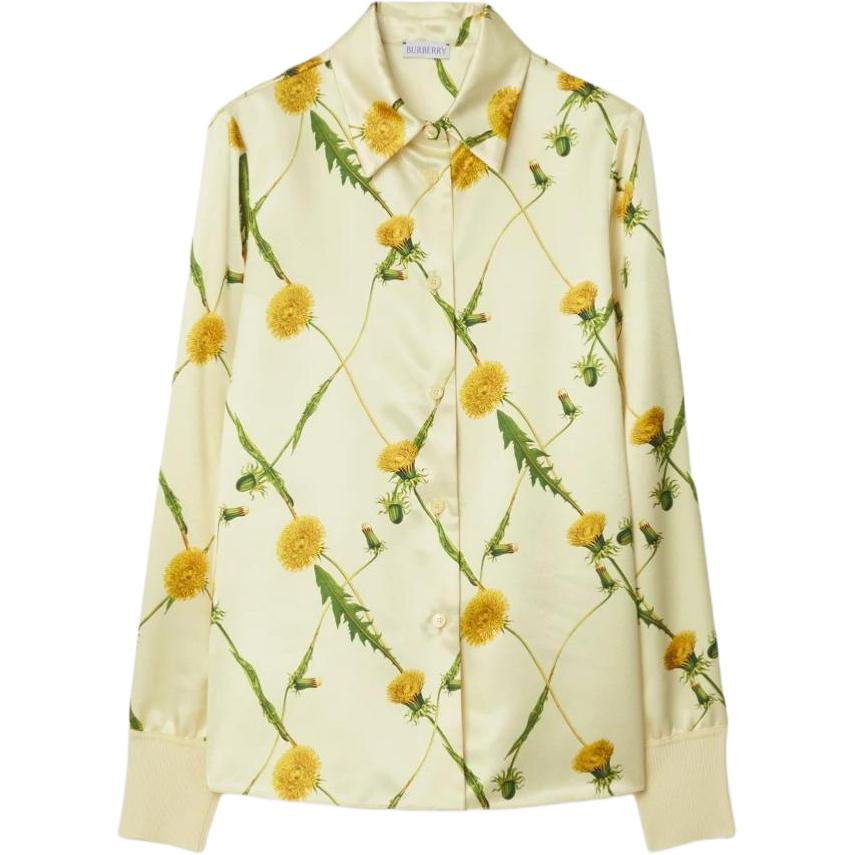 Burberry Dandelion-print Satin Shirt