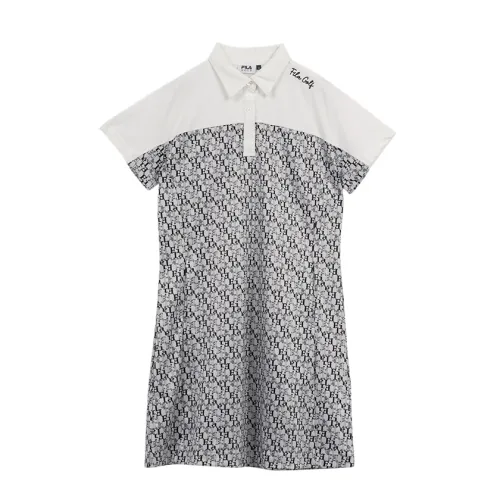 FILA Golf Collection Golf Collection Short Sleeved Dress Women's White