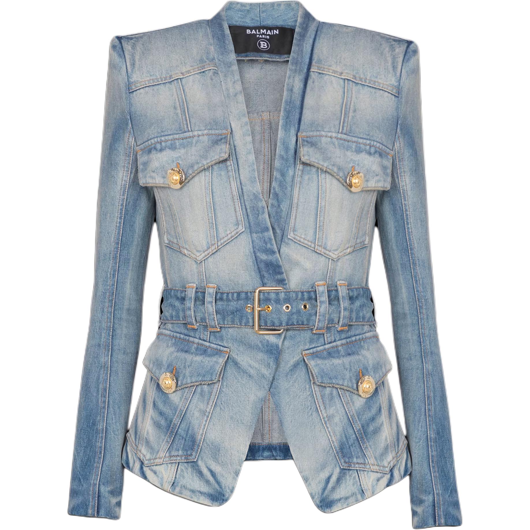 Женская куртка BALMAIN BALMAIN V (синий)