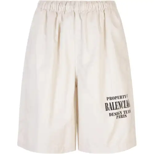 Balenciaga Casual Shorts Men's White Moderate
