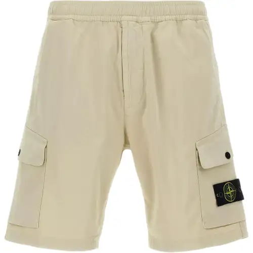 Stone Island Compass-badge cargo shorts