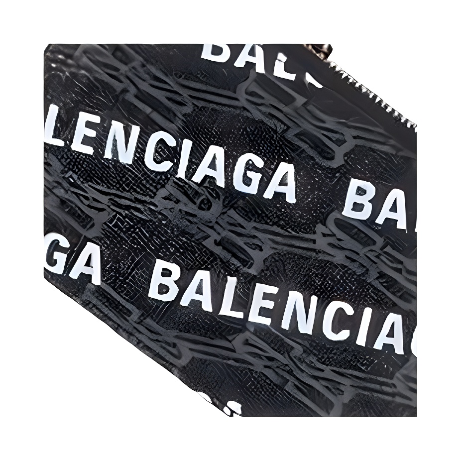 Мужской кошелек Balenciaga BB MONOGRAM SIGNATURE / (черно-белый) — фото 4