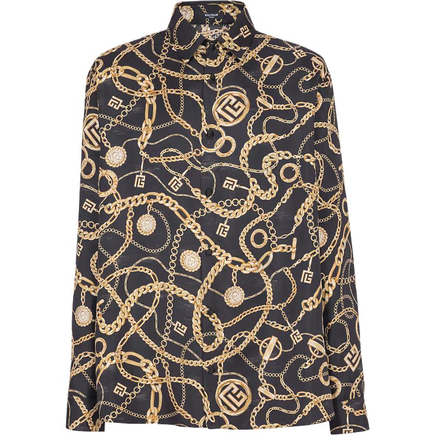 Мужская рубашка BALMAIN (разноцветная)