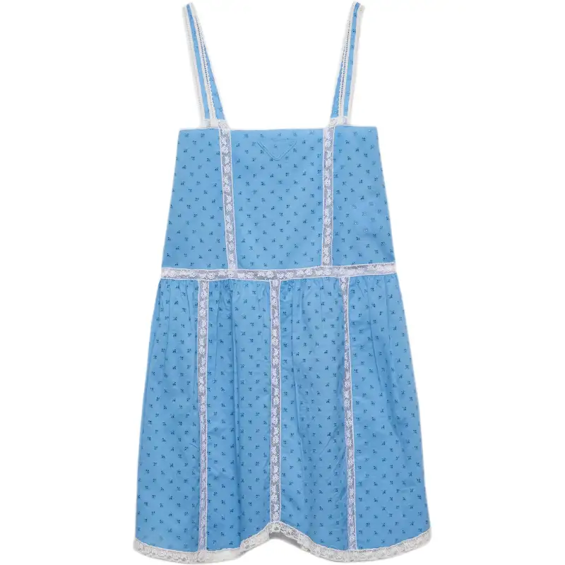 PRADA Slip Dresses Women's Blue Moderate Short