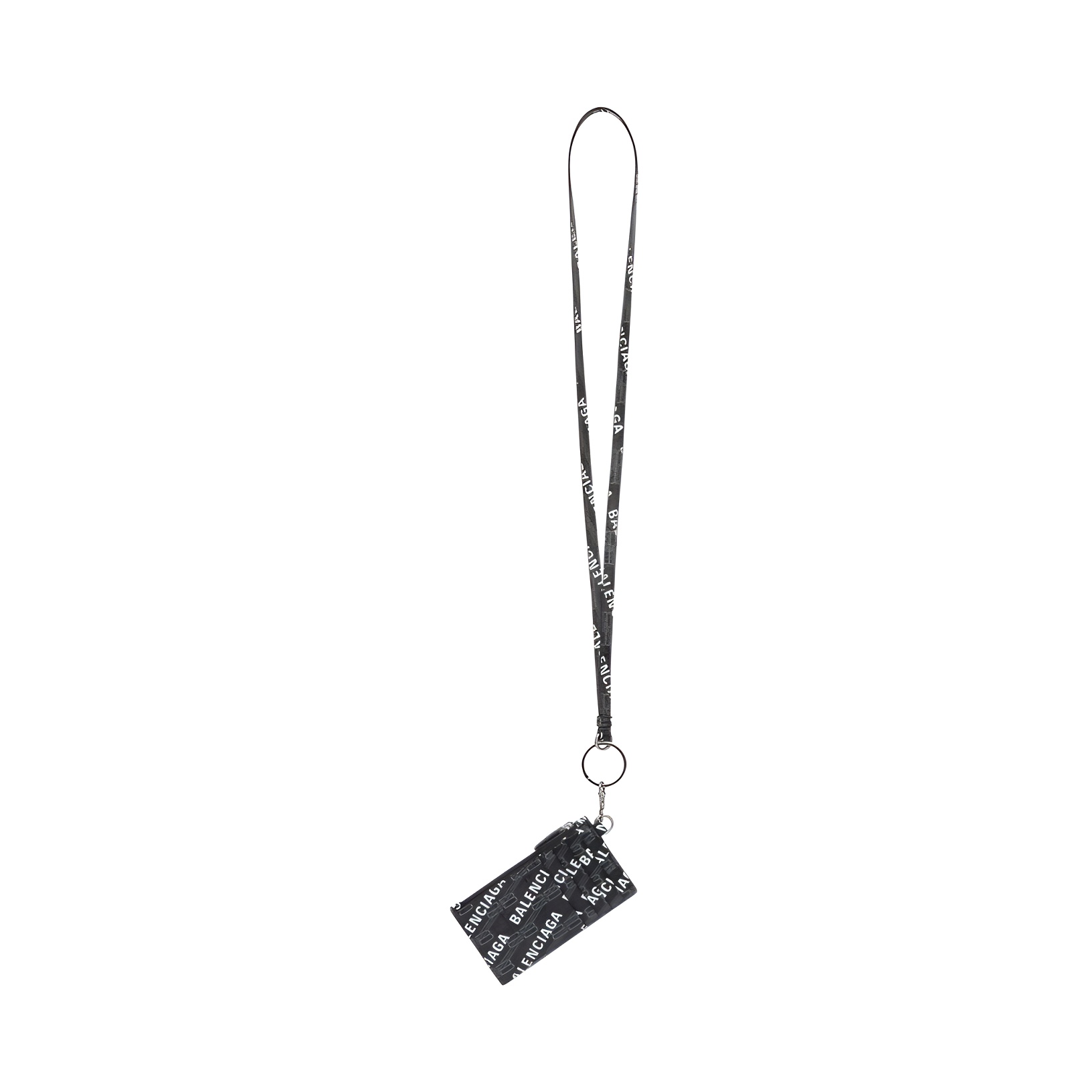 Мужской кошелек Balenciaga BB MONOGRAM SIGNATURE / (черно-белый) — фото 3
