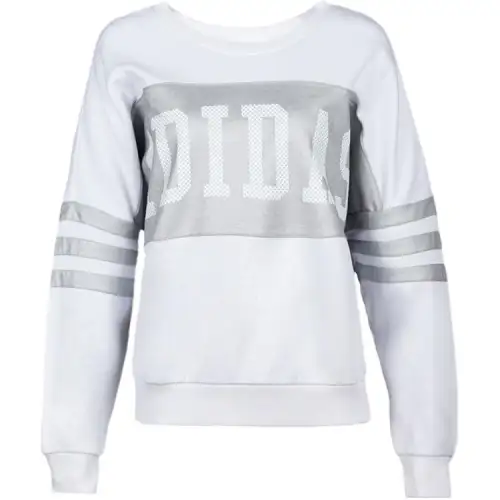 Adidas Originals Sweatshirt Unisex White Gray