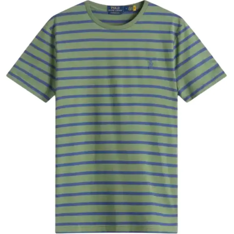 Polo Ralph Lauren Logo Embroidered Striped T-Shirt