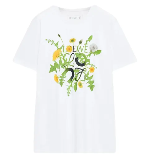 LOEWE x On SS25 T Shirt Unisex White
