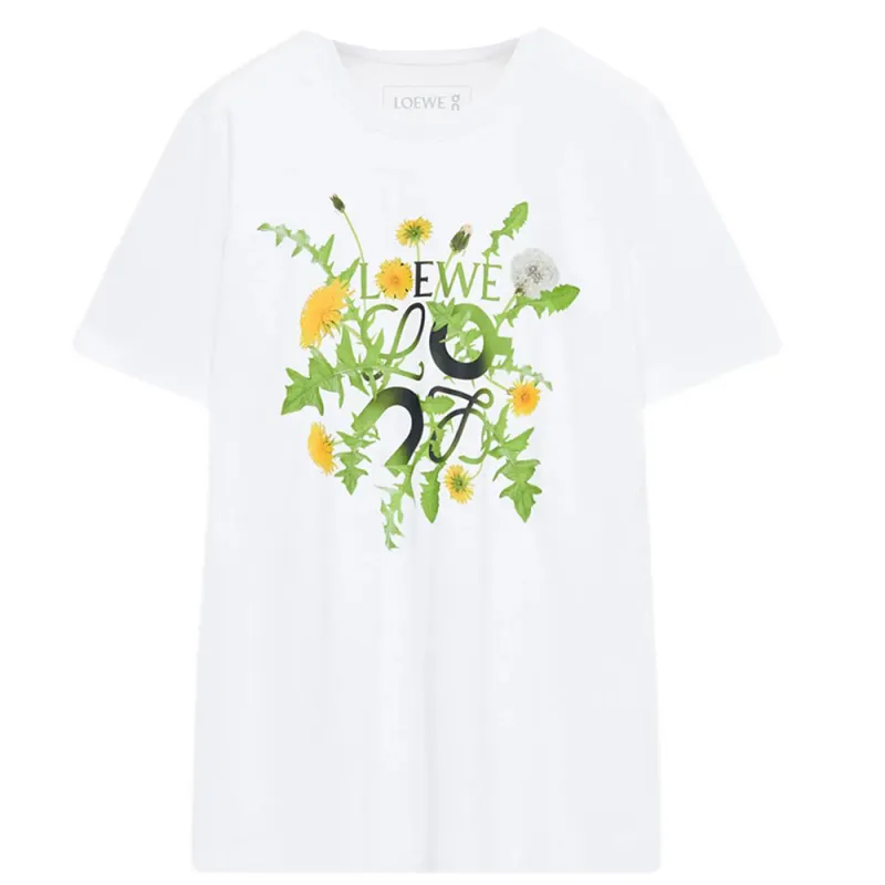 LOEWE x On SS25 T Shirt Unisex White