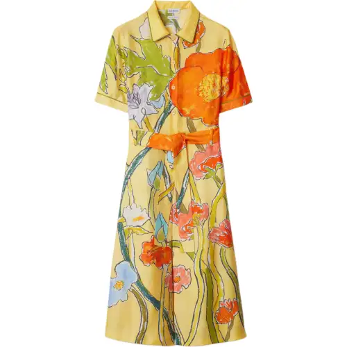 Burberry x Highgrove Short Sleeved Dress Women's Multicolor
