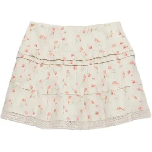 Prada floral-print mini skirt