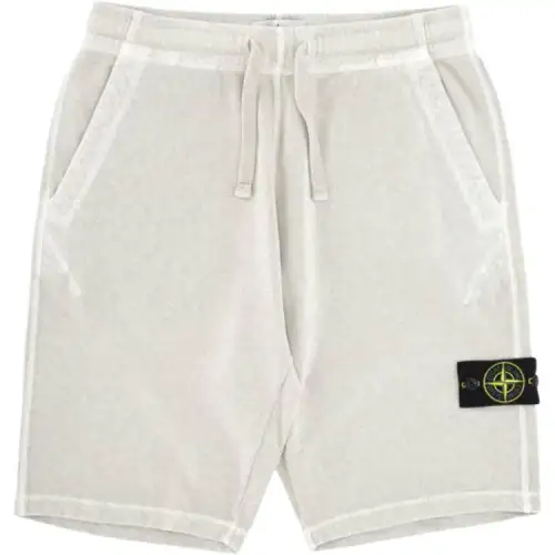 STONE ISLAND Logo Patch Drawstring Shorts