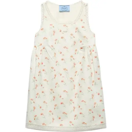 PRADA Floral print Linen Dress