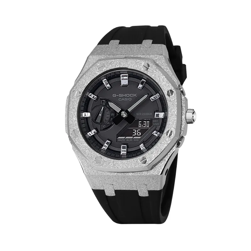 CASIO Custom Collection Electronic Movement Resin Strap Watch Unisex Black Dial