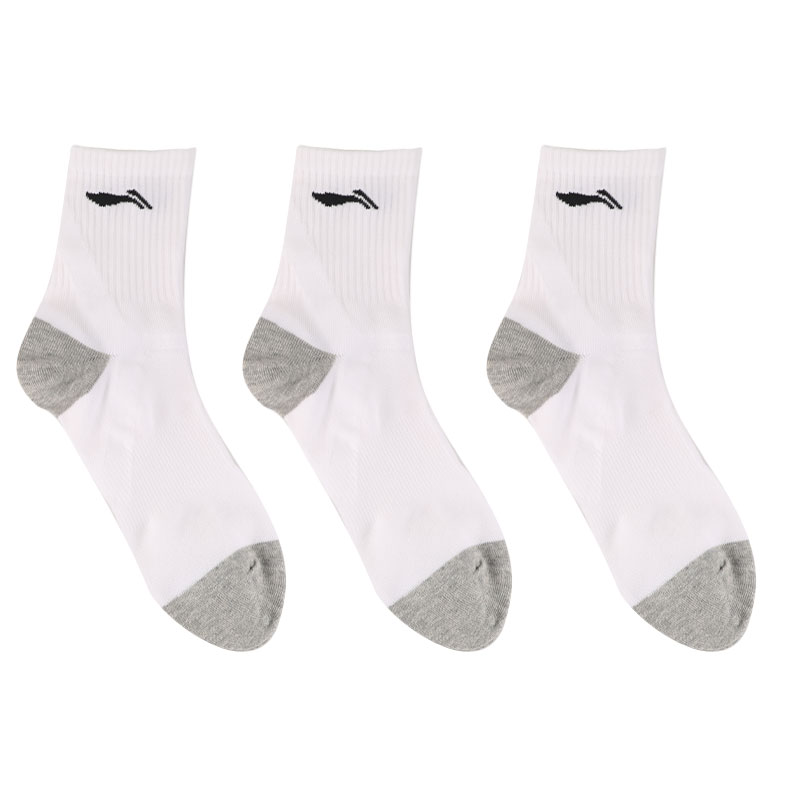 Li Ning Crew Socks Unisex 3 Pack