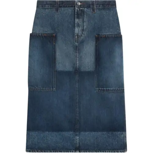 GUCCI Denim Midi Skirt