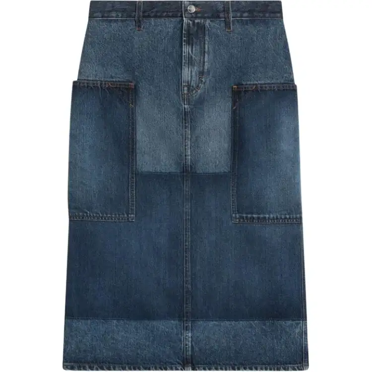 GUCCI Denim Midi Skirt