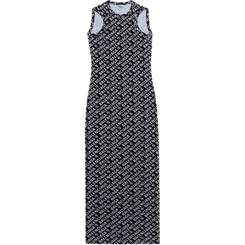 Balenciaga SS21 Sleeveless Dress Women's Black