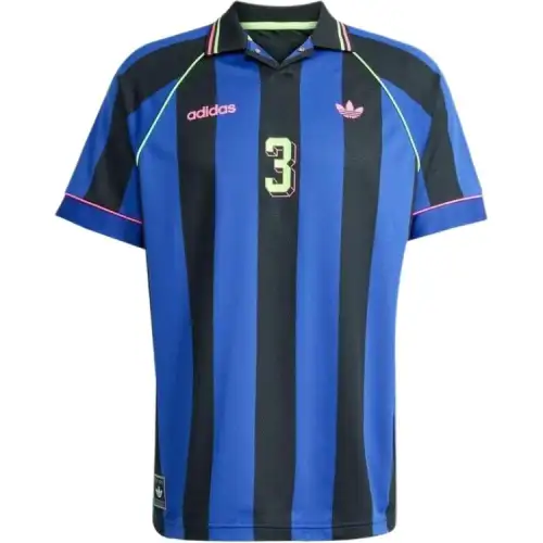 Adidas Originals T Shirt Men's Semi Fluorescent Blue/Black