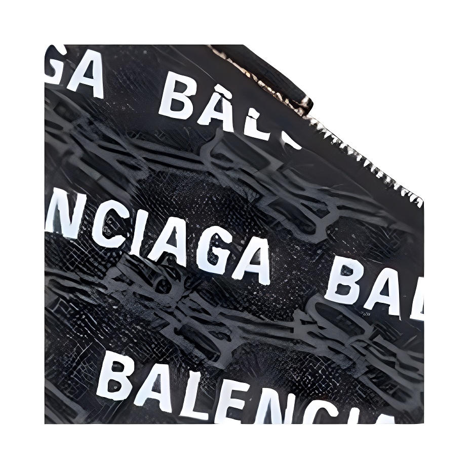 Мужской кошелек Balenciaga BB MONOGRAM SIGNATURE / (черно-белый) — фото 5
