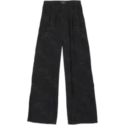 Balenciaga Casual Pants Men's Black Moderate Other