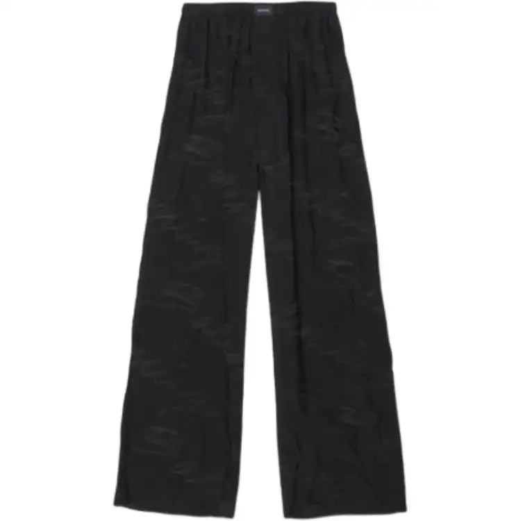 Balenciaga Casual Pants Men's Black Moderate Other