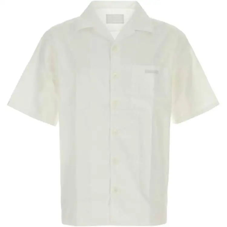 PRADA Logo Detailed Short Sleeved Shirt