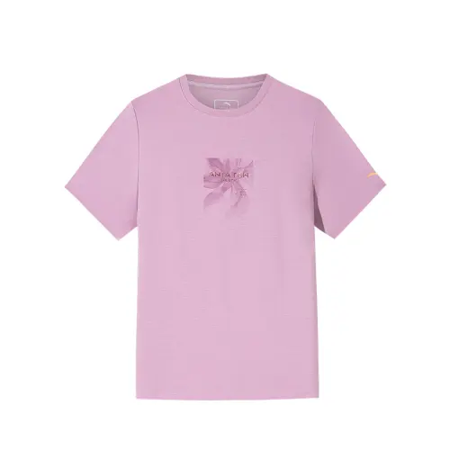 Anta Variety Training Collection T Shirt Women's Rose Purple Pink