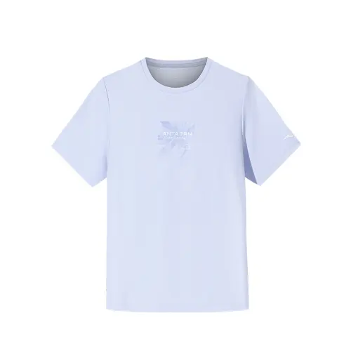 Anta Variety Training Collection T Shirt Women's Butterfly Wing Blue