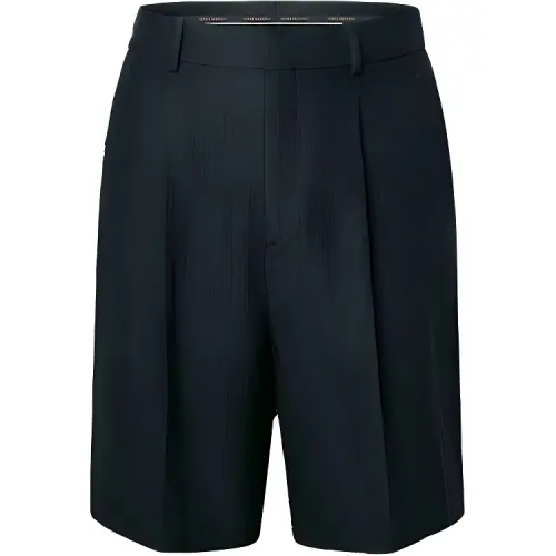 Lv Mini Monogram Silk Cotton Blend Tailored Shorts