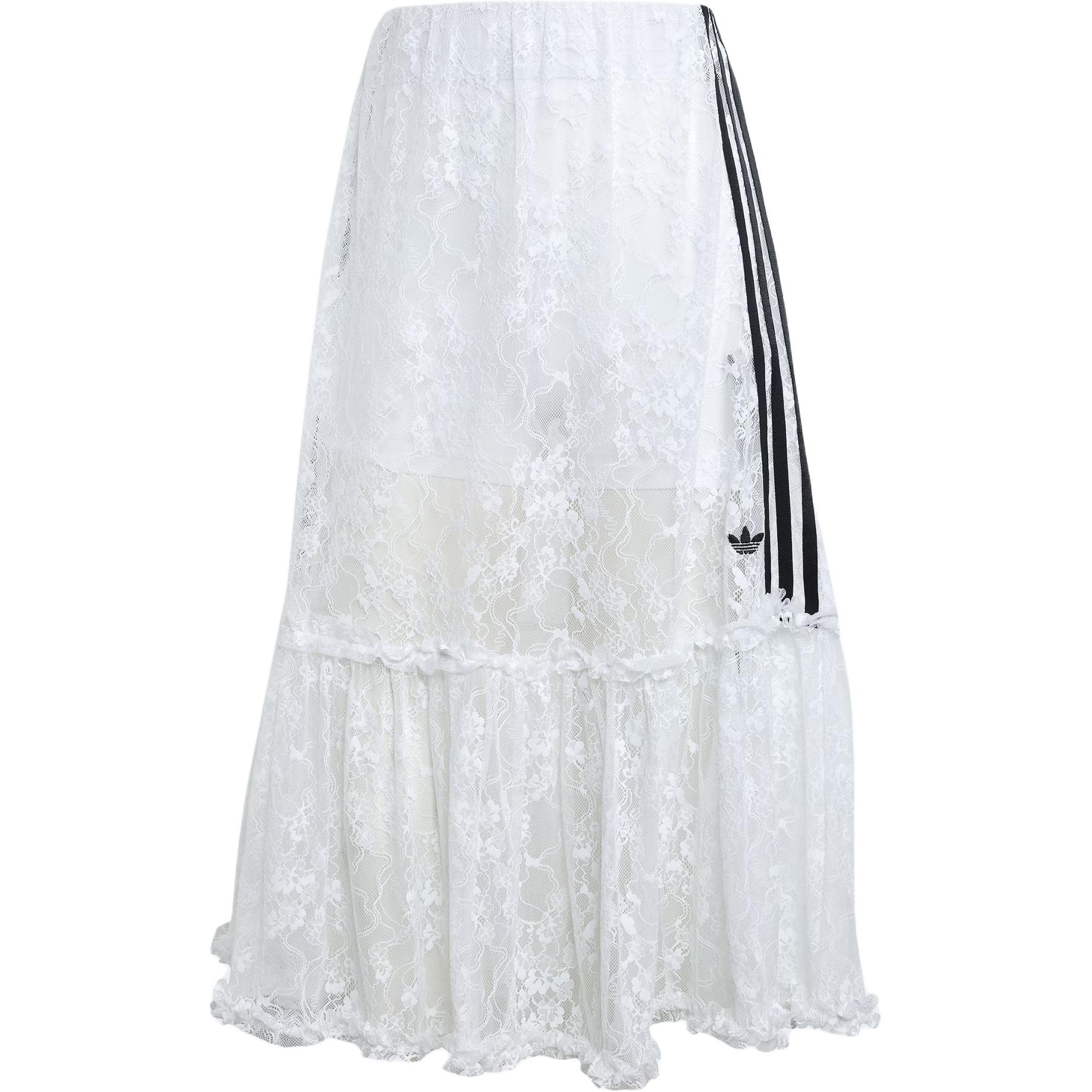 Женская юбка adidas originals LACE SKIRT (белая)