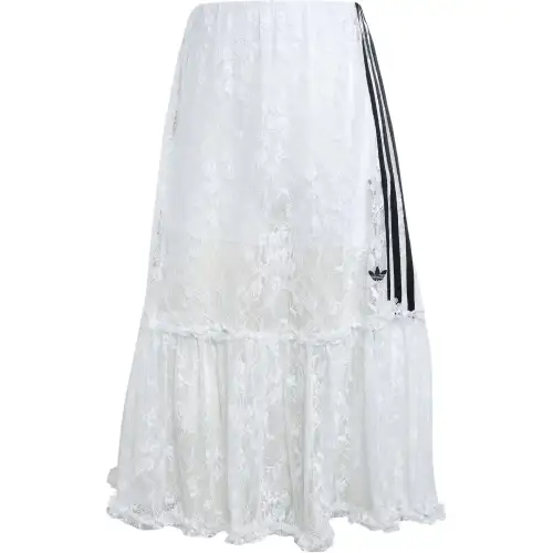 Adidas Originals Casual Long Skirt Women's White