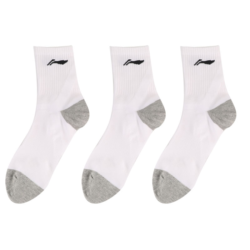 Li Ning Crew Socks Unisex 3 Pack