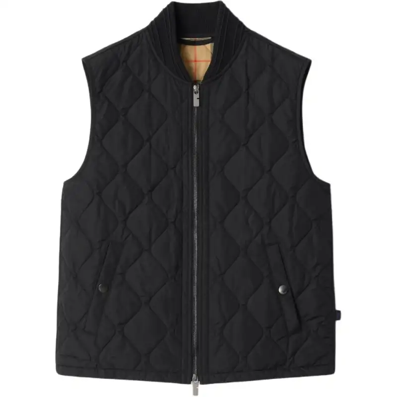 Burberry Quilted Zip-Up Gilet