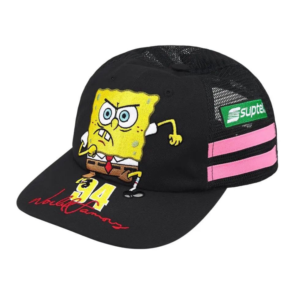 Supreme x SpongeBob Square Pants x Jeff Hamilton logo-embroidered baseball cap