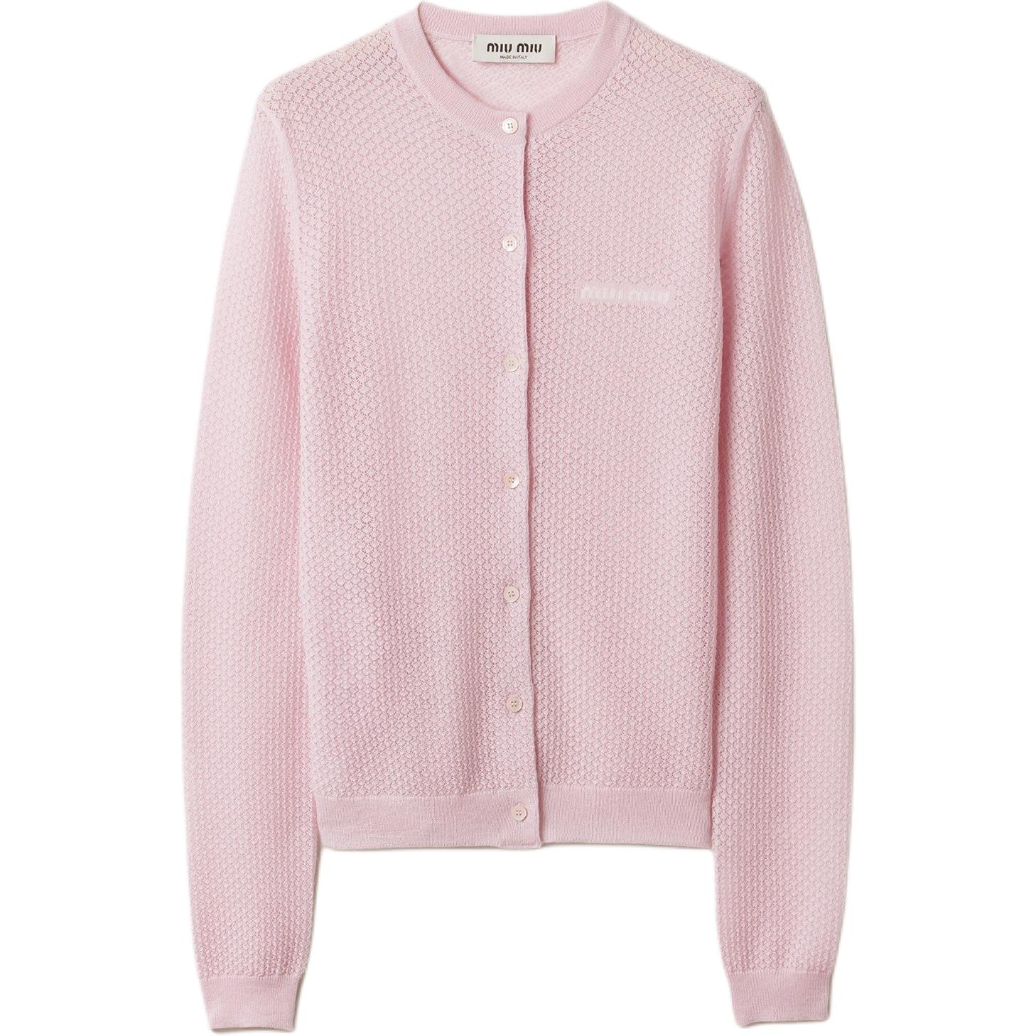Женский кардиган MIU MIU Кашемировый (розовый)