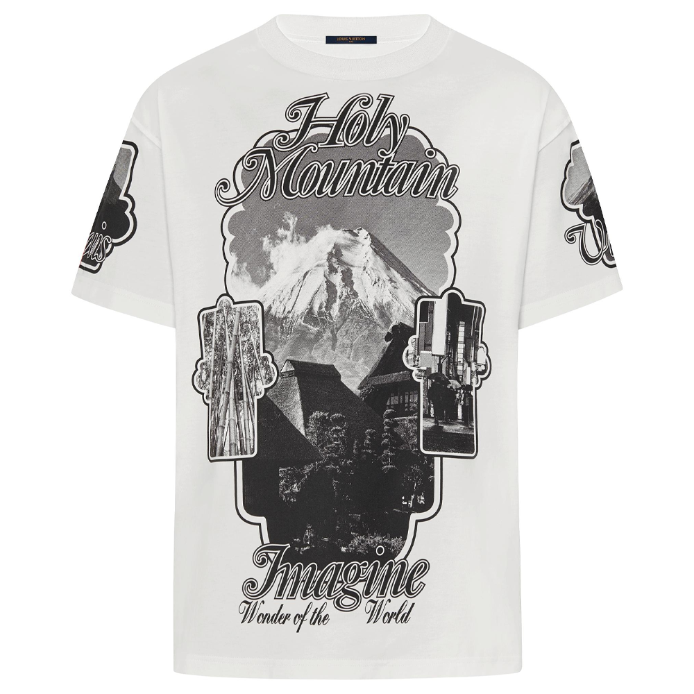 Мужская футболка Louis Vuitton Holy Mountain (белая)