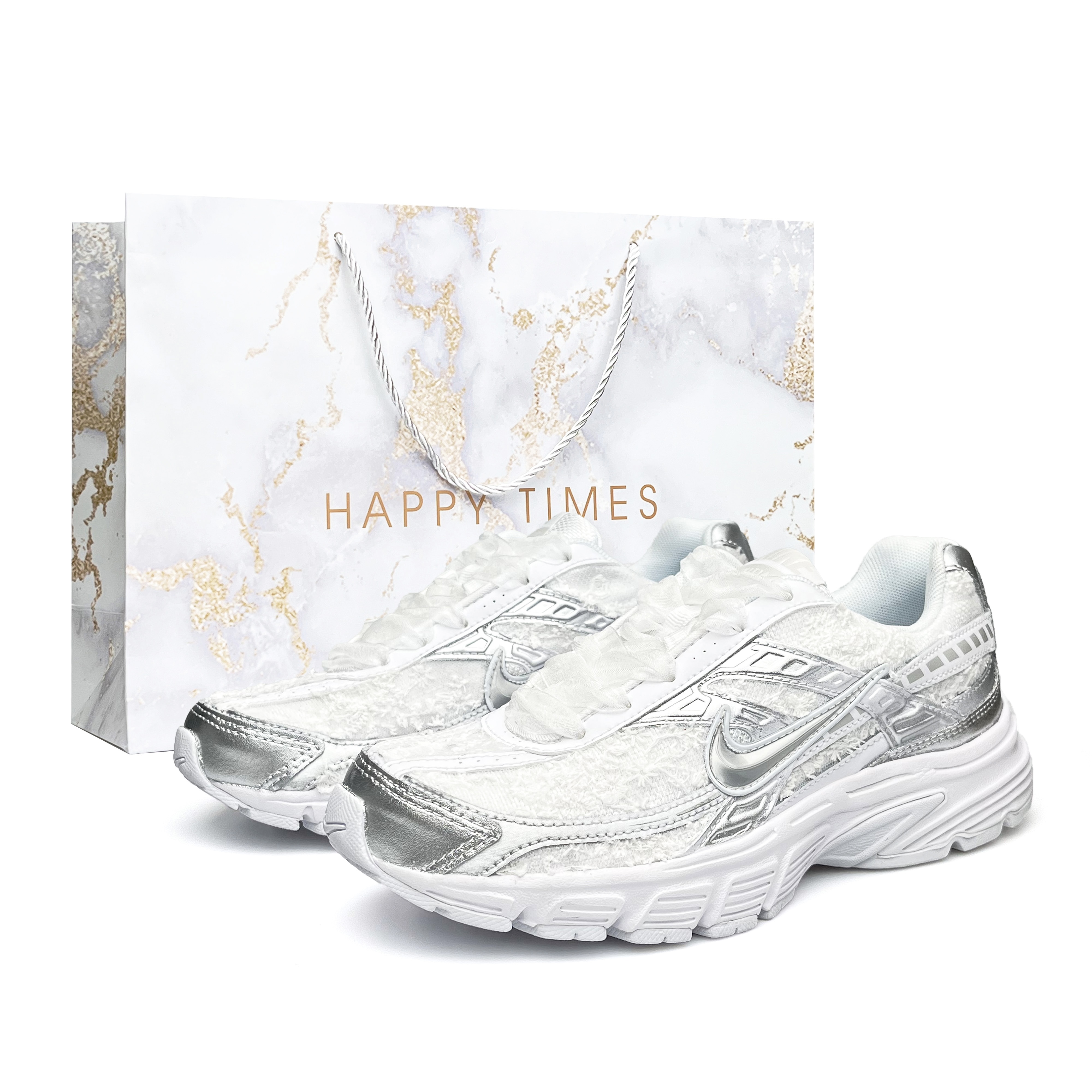 Nike Initiator Breathable Low top Running Shoes Unisex White