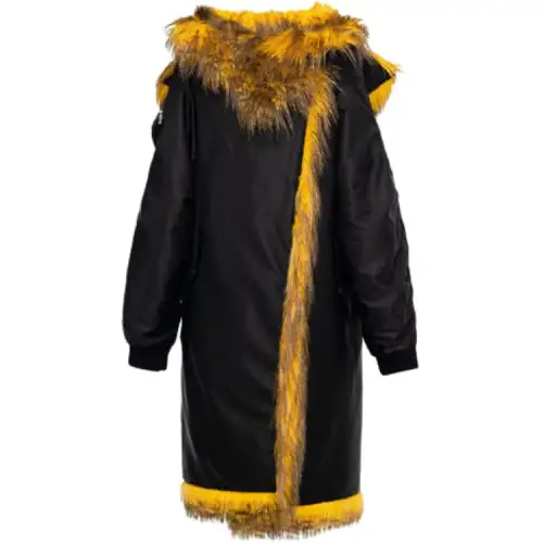 PRADA Jackets Women's Black Hooded Moderate Other